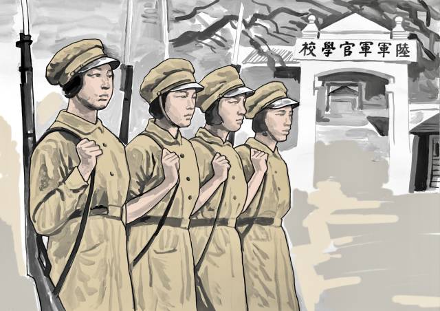 黄埔军校在大陆招收的女兵共有4期，毕业女学员约800名，三分校16期第二中队108个女生全是广东人。