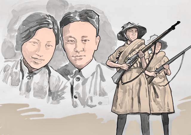 有志气的女青年说，等鬼子投降我们再结婚。